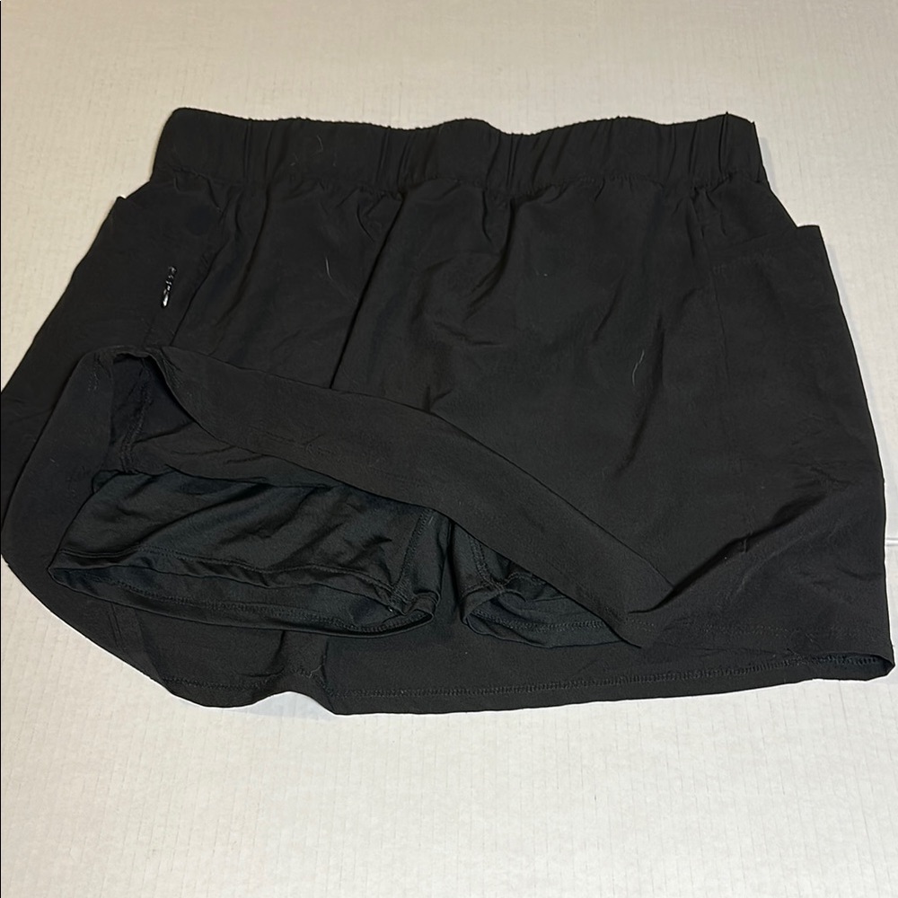 Reebok Black Skorts with Elastic Waistband